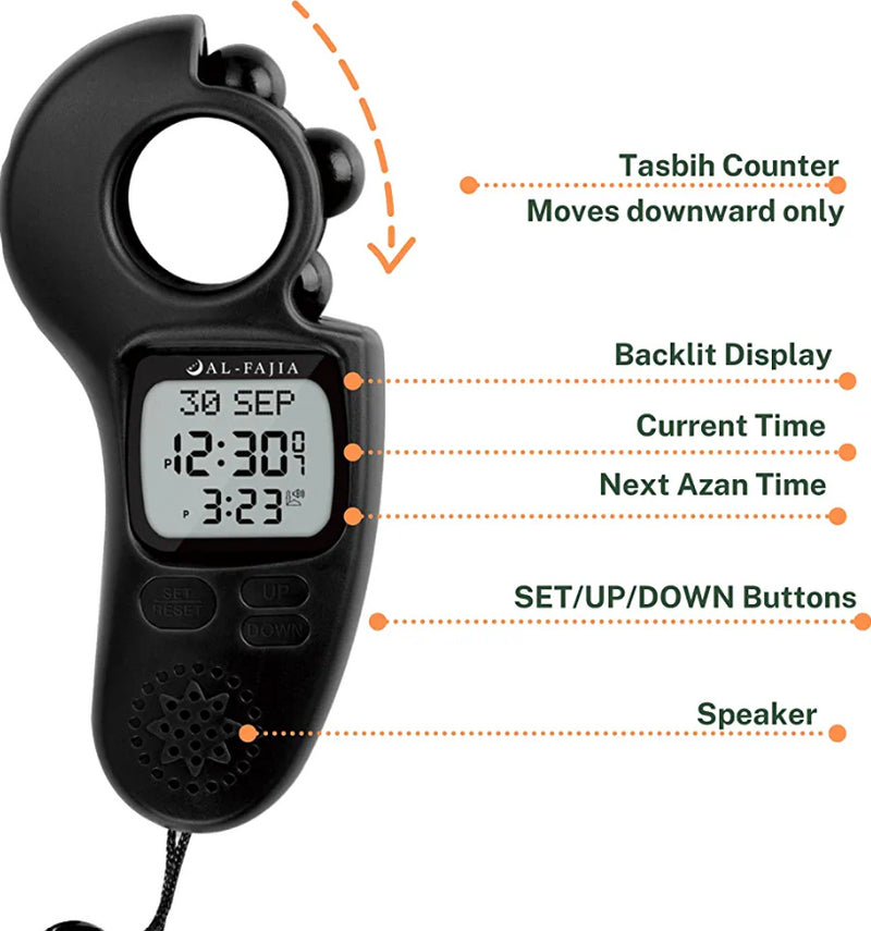 Azan Athan Tasbih Digital Sound Reminder Al Fajia