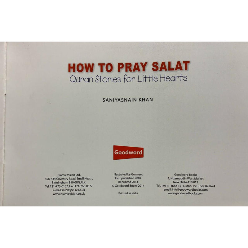 How to Pray Salat by Saniyasnain Khan Islamic Stories Book Children Story Book