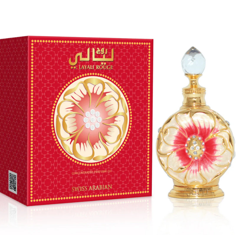 Layali Rouge Concentrated Perfume Oil 15ml By Swiss Arabian