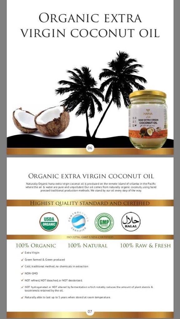 200ml RAW Extra Virgin Coconut Oil 100% Organic by Hana Natural Cooking