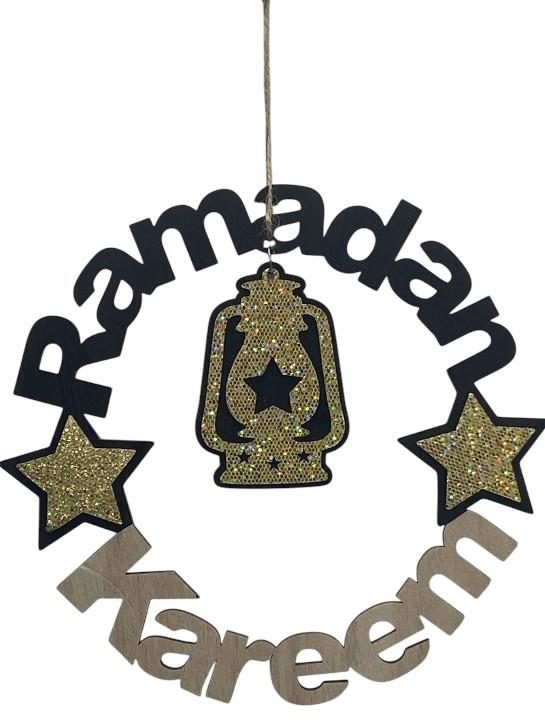 Ramadan Kareem Wooden Hanging Decoration