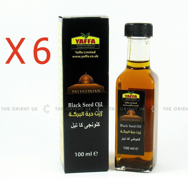 6x Yaffa Black Seed Oil 100ml Pure Cold Black Nigel from Palestine