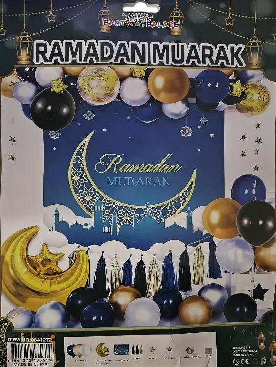 Islamic Ramadan Kareem Mubarak Eid Decorations Party Set Pack Stickers Bunting