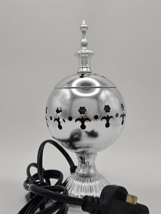 Small Silver Electrical Bakhour Bakhoor Burner Plug