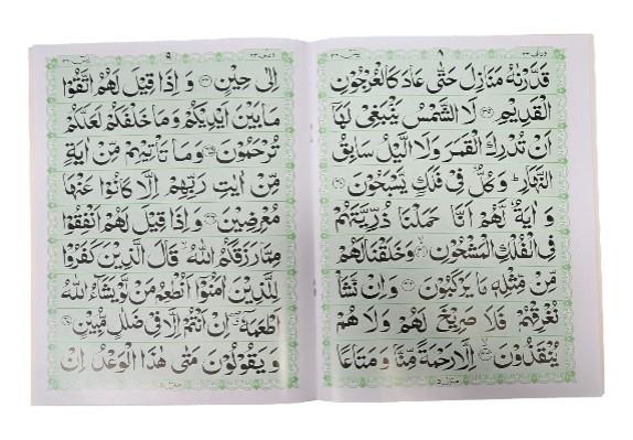 Surah Yasin 9 Lines Rose Smell Bold Letters Large Quran Surat Yaseen