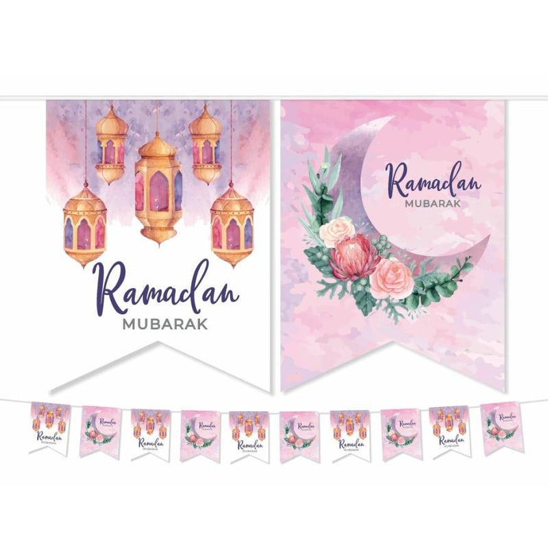 Islamic Ramadan Kareem Mubarak Eid Decorations Party Set Pack Stickers Bunting