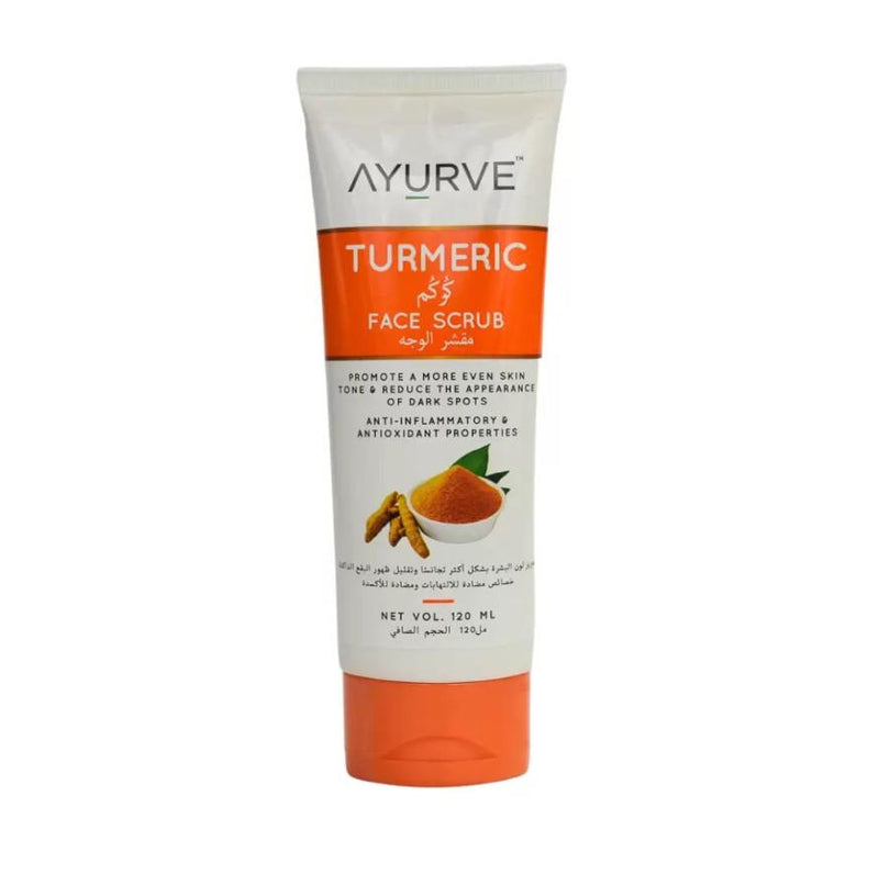 Ayurve Turmeric Face Scrub 120ml Exfoliating Energizing Brightening