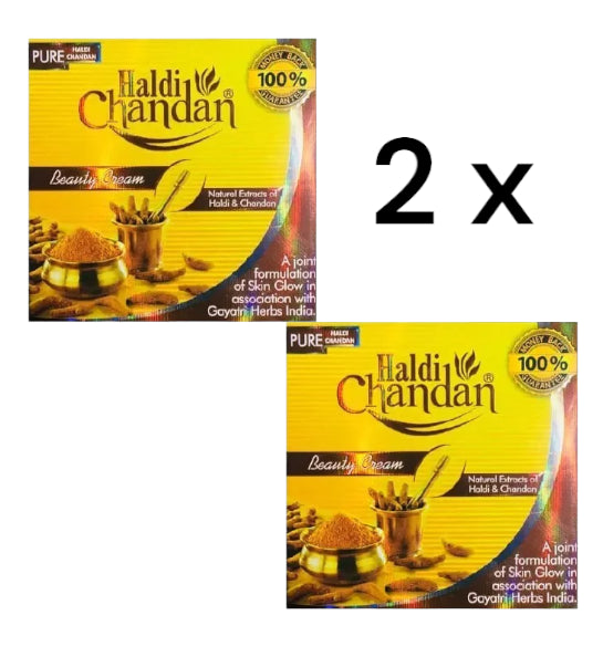 2 x Haldi Chandan Beauty Cream Soft Smooth Skin Scented