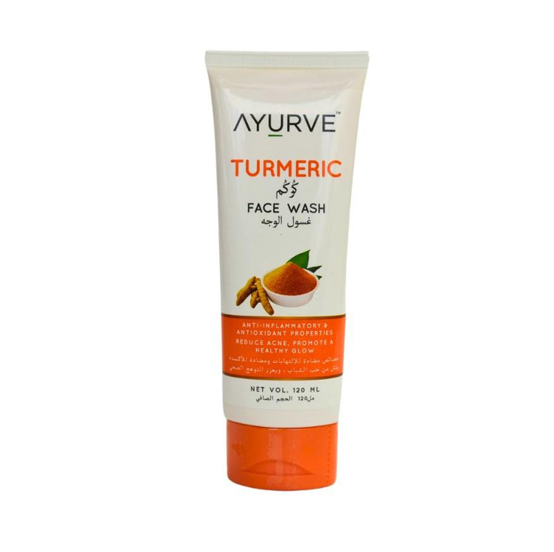 Ayurve Turmeric Face Wash 120ml Anti Inflammatory Glow Antioxidant