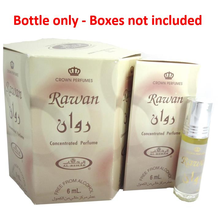 12x6ml Rawan Al Rehab Genuine Perfume Roll On Fragrance Oil Alcohol Free Halal