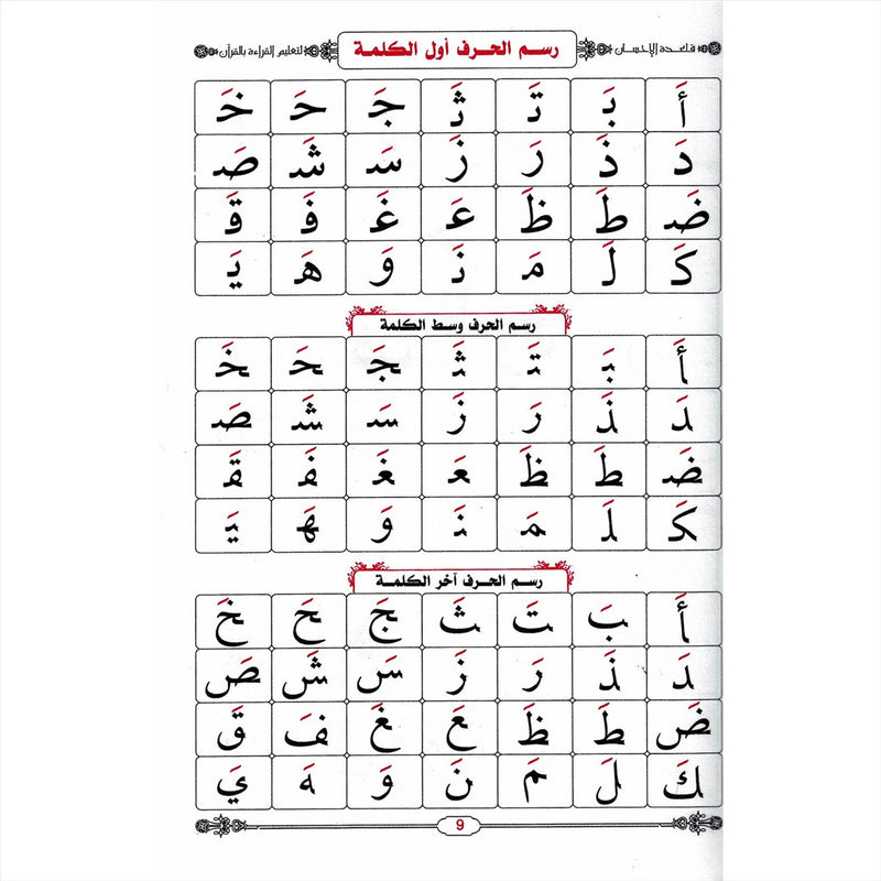 Muallim al Qirah al Arabiyah Qaida Baghdadiyah Learn Read Quran Arabic Qaidah