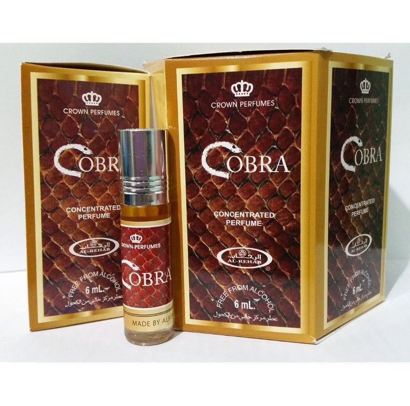 6x6ml Cobra Al Rehab Genuine Perfume Roll On Fragrance Oil Alcohol Free Halal