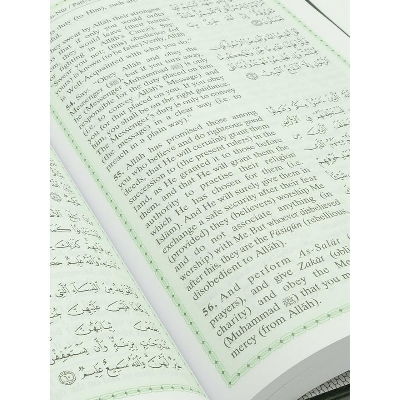 Interpretation of The Meaning of Noble Quran in English Translation 17x13cm