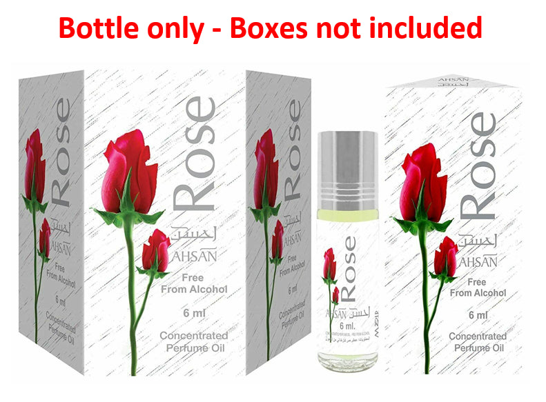 12x6ml Ahsan Rose Genuine Perfume Roll On Fragrance Alcohol Free Halal