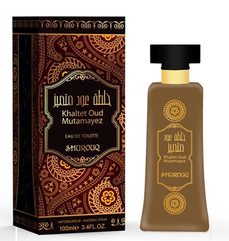 100ml Khaltet Oud Mutamayez Shurouq Perfume Men Women Oriental Spray EDT