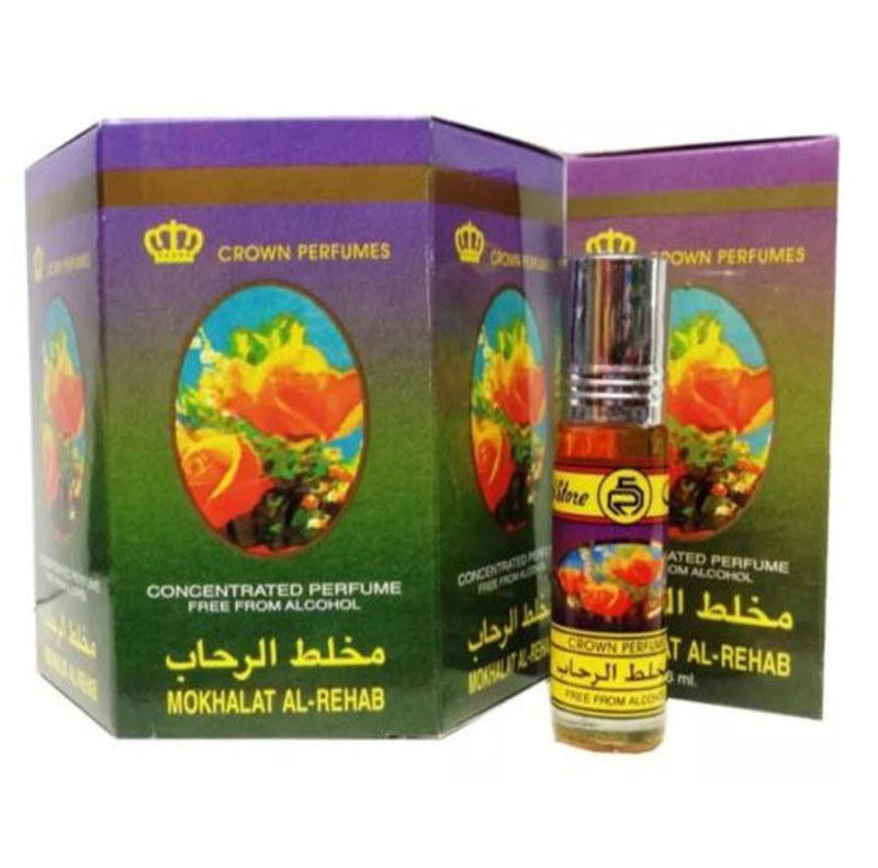 6x6ml Mokhalat Al Rehab Genuine Perfume Roll On Fragrance Oil Alcohol Free Halal