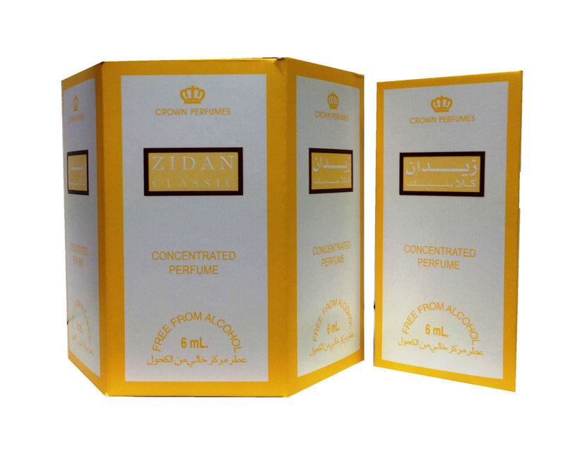 6x6ml Zidan Al Rehab Genuine Perfume Roll On Fragrance Oil Alcohol Free Halal