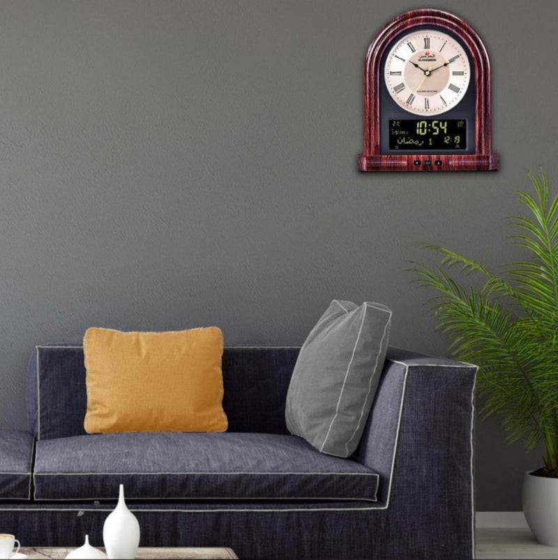 Al Harameen Digital Azan Wall / Table  Clock HA-7041